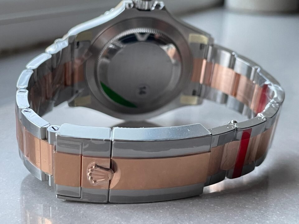 Yacht-Master 126621 904L/RG VSF 1:1 Best Edition Black Dial On 904L/RG Bracelet VS3235 - Image 11