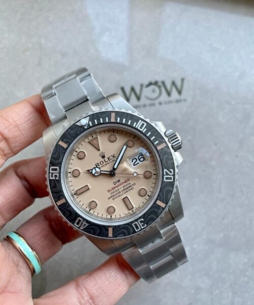 Submariner DiW "Dune" 904L SS Yellow Dial on SS Bracelet VSF VS3135
