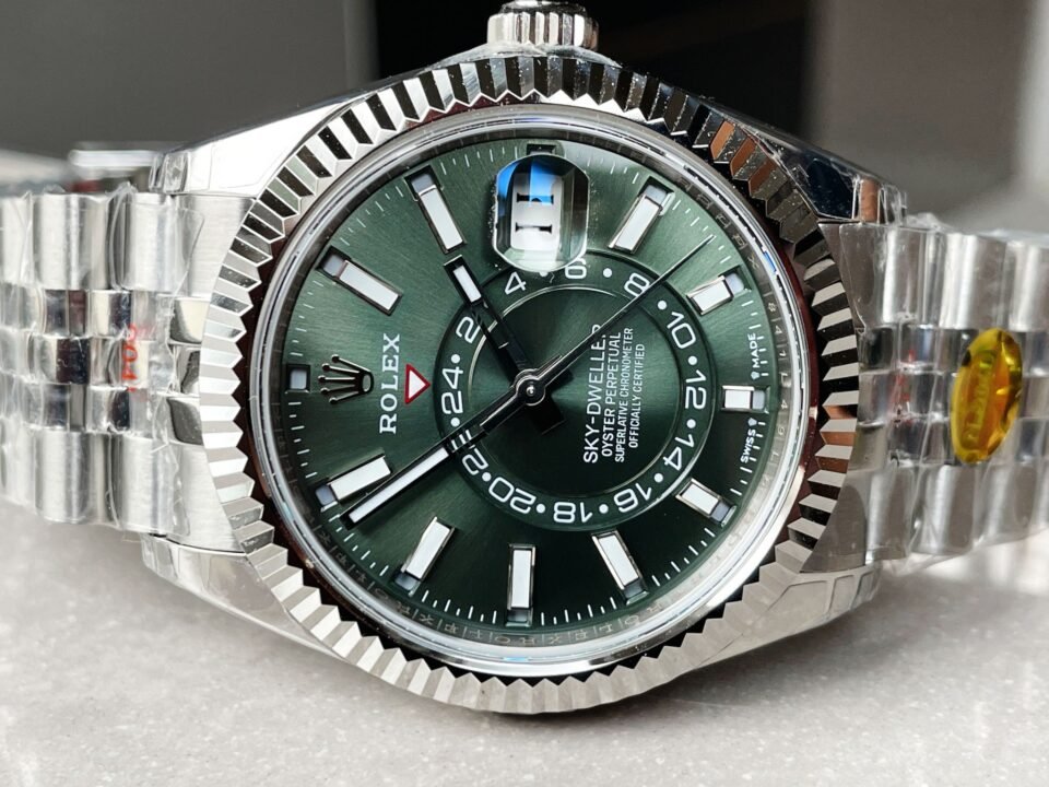 Sky-Dweller 326935 SS Green Dial on SS Jubilee Bracelet Noob Asian 23J - Image 9