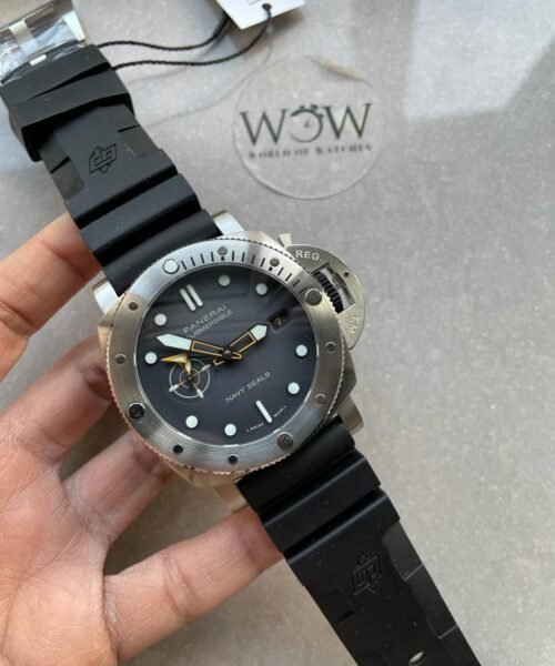 PAM1323 Y GMT VSF 1:1 Best Edition Dark Gray Dial on Black Rubber Strap P9011
