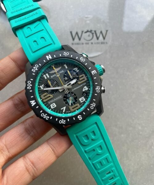 Endurance pro OGF 44mm Army gray dial tiffany Rubber Strap quartz movement