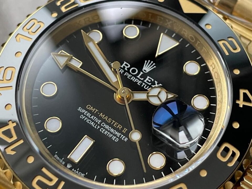 GMT-Master II 126718 904L YG Black Dial Dots on YG Jubilee Bracelet Clean DD3285 CHS - Image 9
