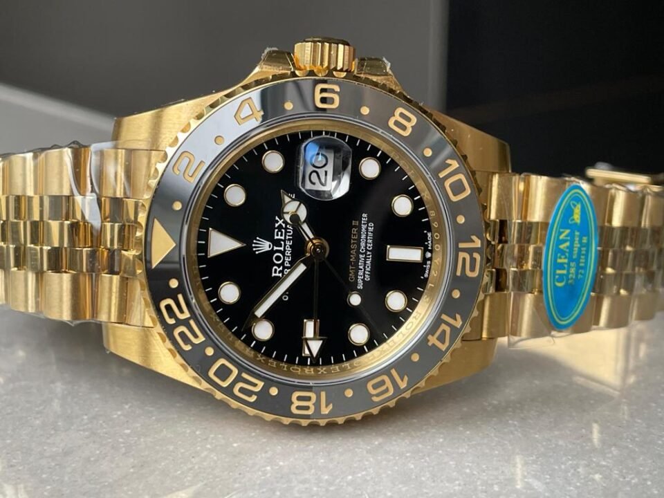 GMT-Master II 126718 904L YG Black Dial Dots on YG Jubilee Bracelet Clean DD3285 CHS - Image 7