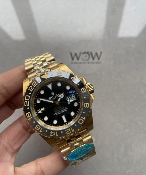 GMT-Master II 126718 904L YG Black Dial Dots on YG Jubilee Bracelet Clean DD3285 CHS