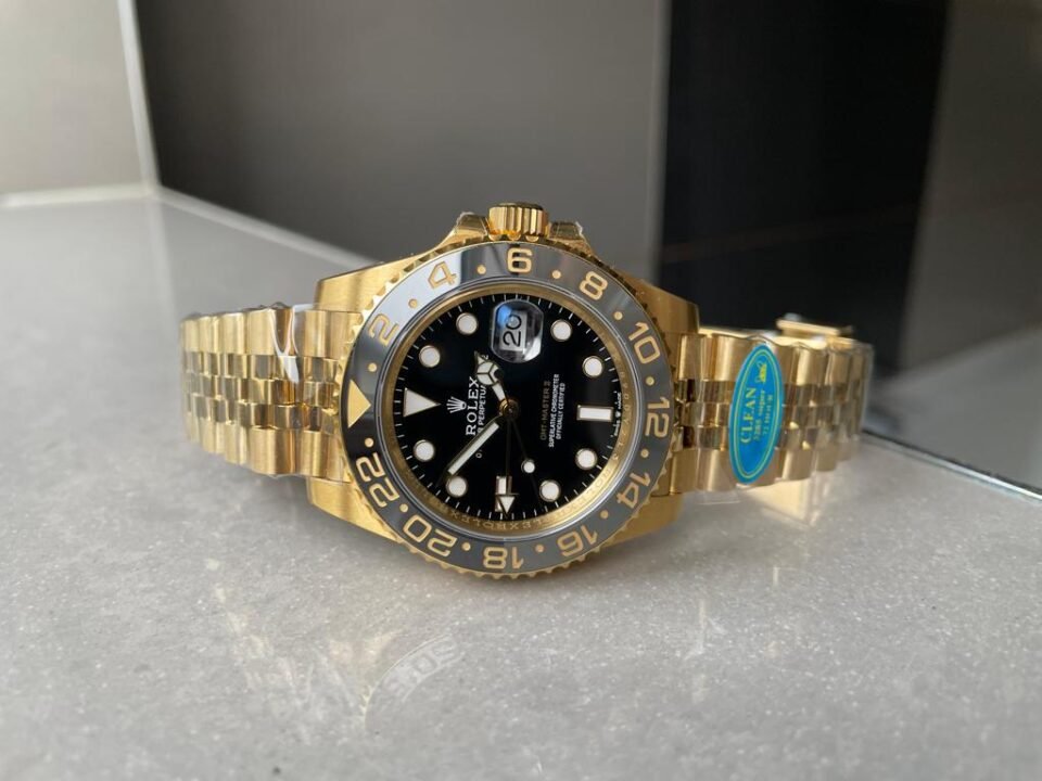 GMT-Master II 126718 904L YG Black Dial Dots on YG Jubilee Bracelet Clean DD3285 CHS - Image 4