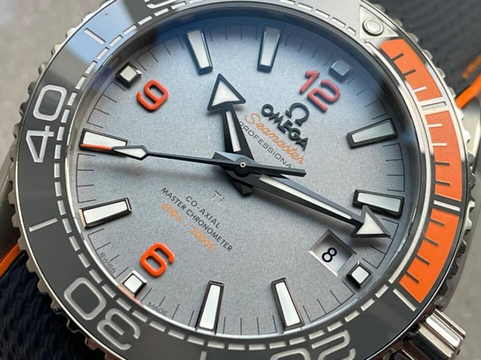 Seamaster Planet Ocean 600m Master Chronometer TI Grey Dial on Rubber Strap VSF A8900 - Image 5