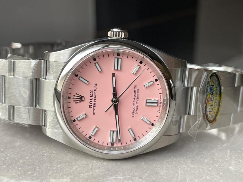 Oyster Perpetual 126000 36mm Clean 1:1 Best Edition 904L Steel Pink Dial VR3230 - Image 7