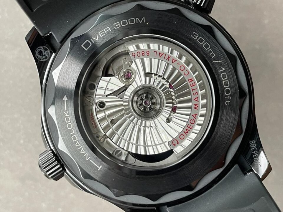VSF Seamaster Diver Ghost 300m CER Black Dial Black Dots on Rubber Strap Asia 8806 - Image 5