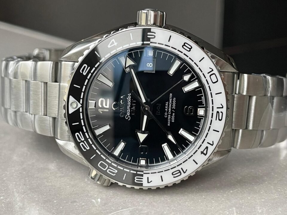 VSF Planet Ocean 600M ‘Tai Chi’ GMT 43.5mm 1:1 Best Edition Black/White Ceramic Bezel and Dial on SS Bracelet A8906 - Image 7