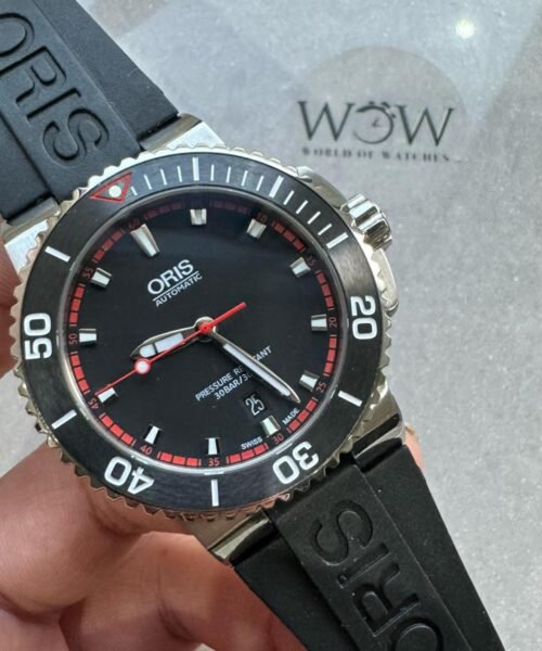 OGF Men's Aquis Date black Rubber black Dial