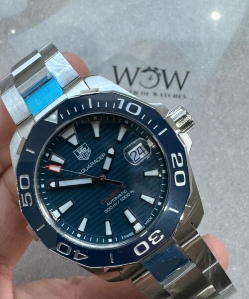 OGF TAG Aquaracer Blue dial Blue bezel ss strap WAY201B.BA092