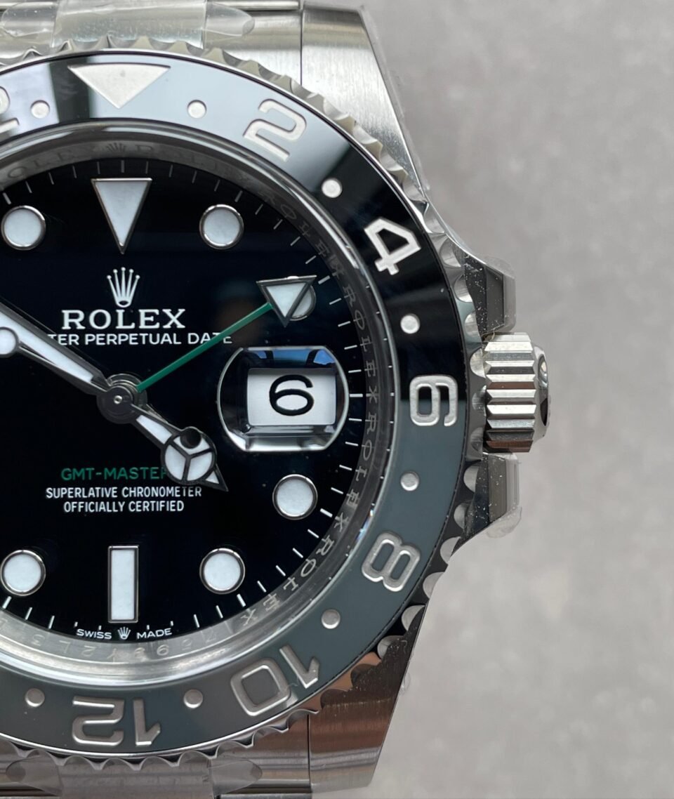 Clean GMT-Master II 126710 GRNR Bruce wayne Black/Gray Ceramic 904L Steel Clean 1:1 Best Edition on Oyster Strap DD3285 - Image 3