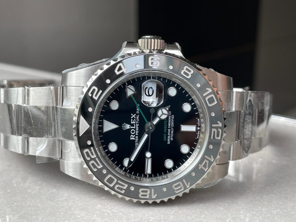 Clean GMT-Master II 126710 GRNR Bruce wayne Black/Gray Ceramic 904L Steel Clean 1:1 Best Edition on Oyster Strap DD3285 - Image 6