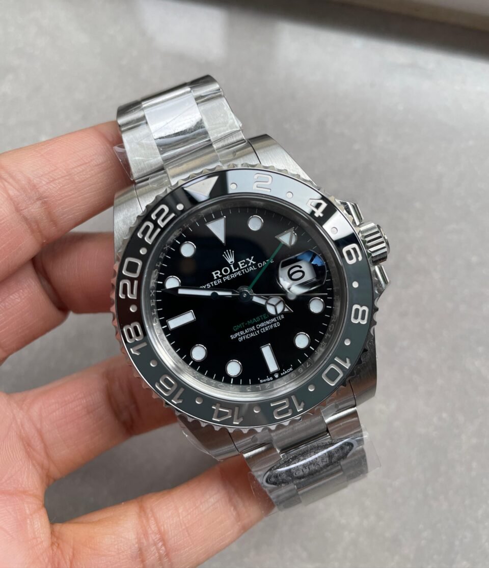 Clean GMT-Master II 126710 GRNR Bruce wayne Black/Gray Ceramic 904L Steel Clean 1:1 Best Edition on Oyster Strap DD3285 - Image 10