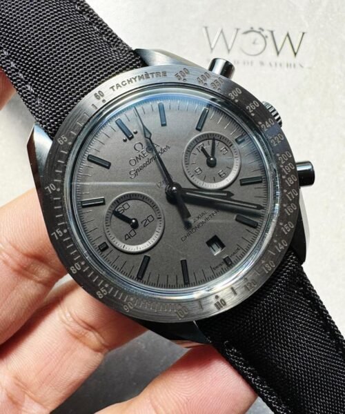 Speedmaster "Dark Side of The Moon" Real Ceramic OMF 1:1 Best Edition Black Black on Nylon Strap A9300 V2