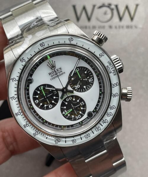 Daytona SS ADGF Best Edition White Skeleton Dial on SS Bracelet SA4130