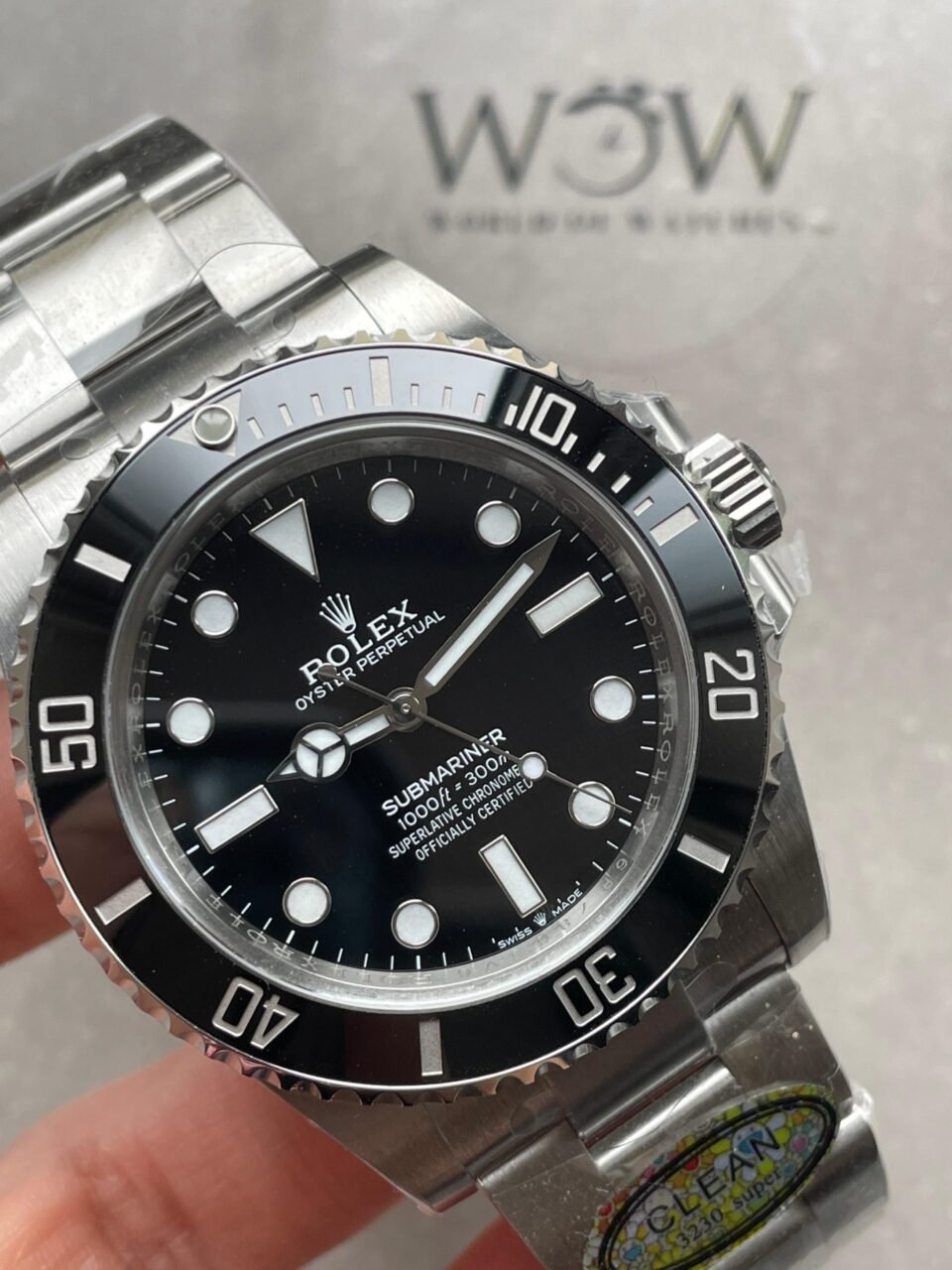 Submariner 124060LN 904L SS Black Dial on SS Bracelet CLEAN VR3230 - Image 3