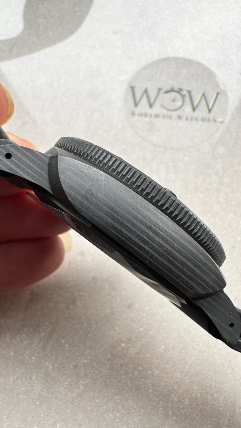 PAM1324 Y 44mm Submersible VSF 1:1 Best Edition Carbon Dial on Rubber Strap P.9011 Clone - Image 7