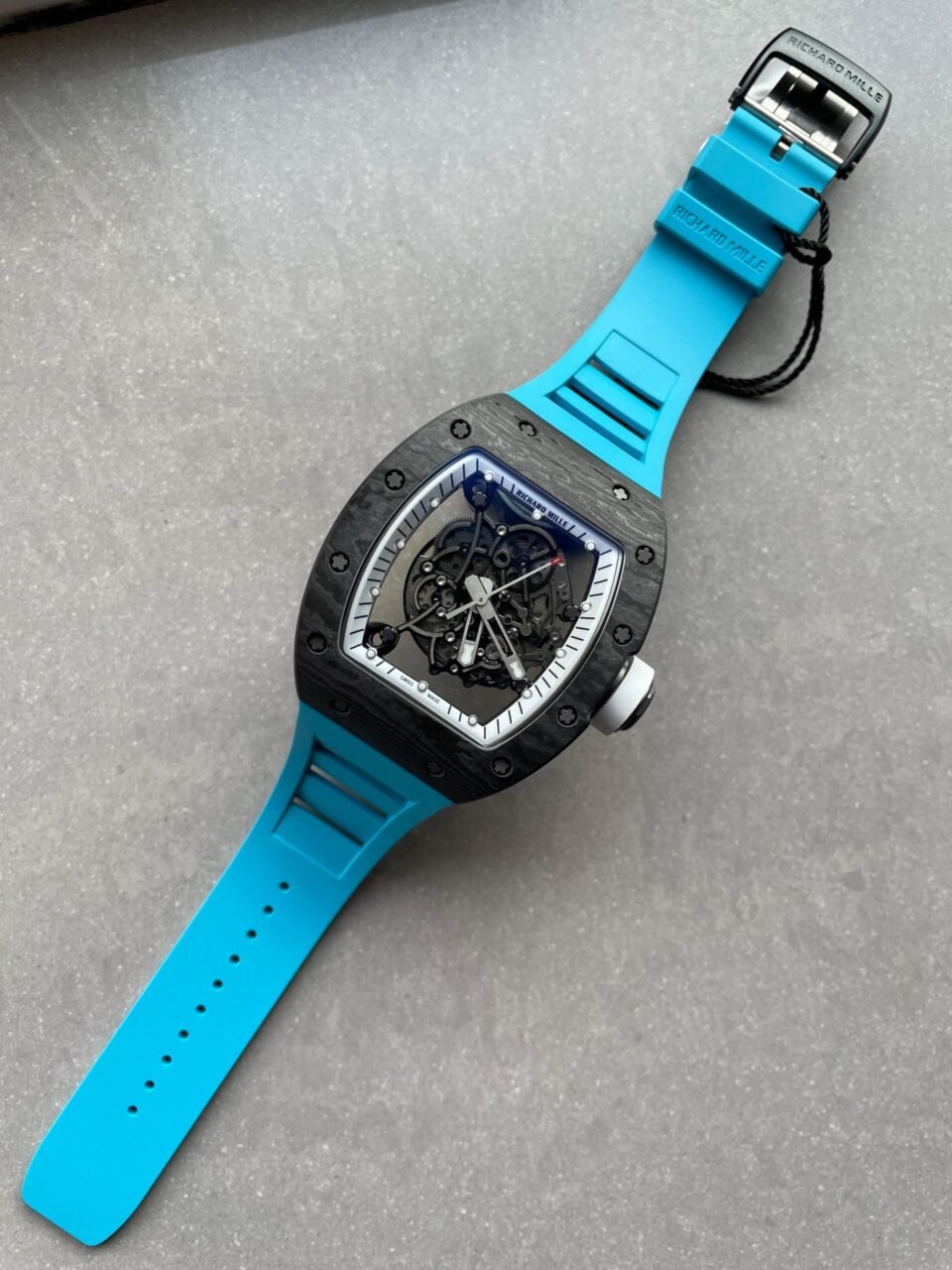 RM055 NTPT ZF 1:1 Best Edition Blue Bezel Blue Crown on Rubber Strap RMUL2 - Image 7