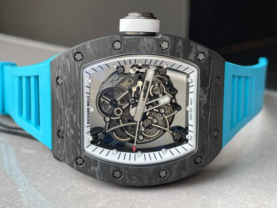 RM055 NTPT ZF 1:1 Best Edition Blue Bezel Blue Crown on Rubber Strap RMUL2 - Image 5
