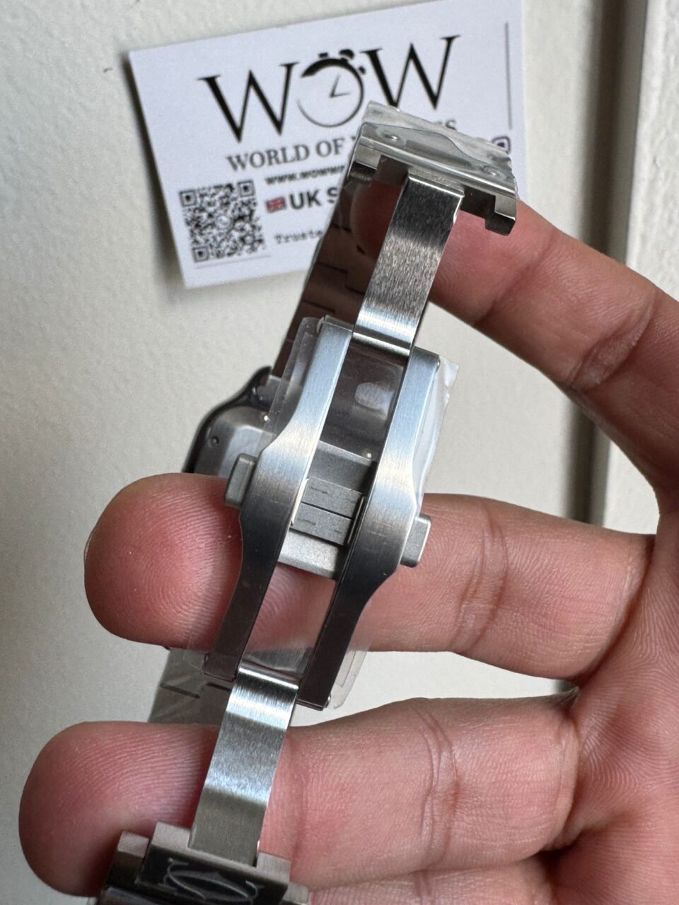 Santos de Cartier 40mm SS BVF 1:1 Best Edition Green Dial on SS SmartLinks Bracelet MIYOTA 9015 - Image 8