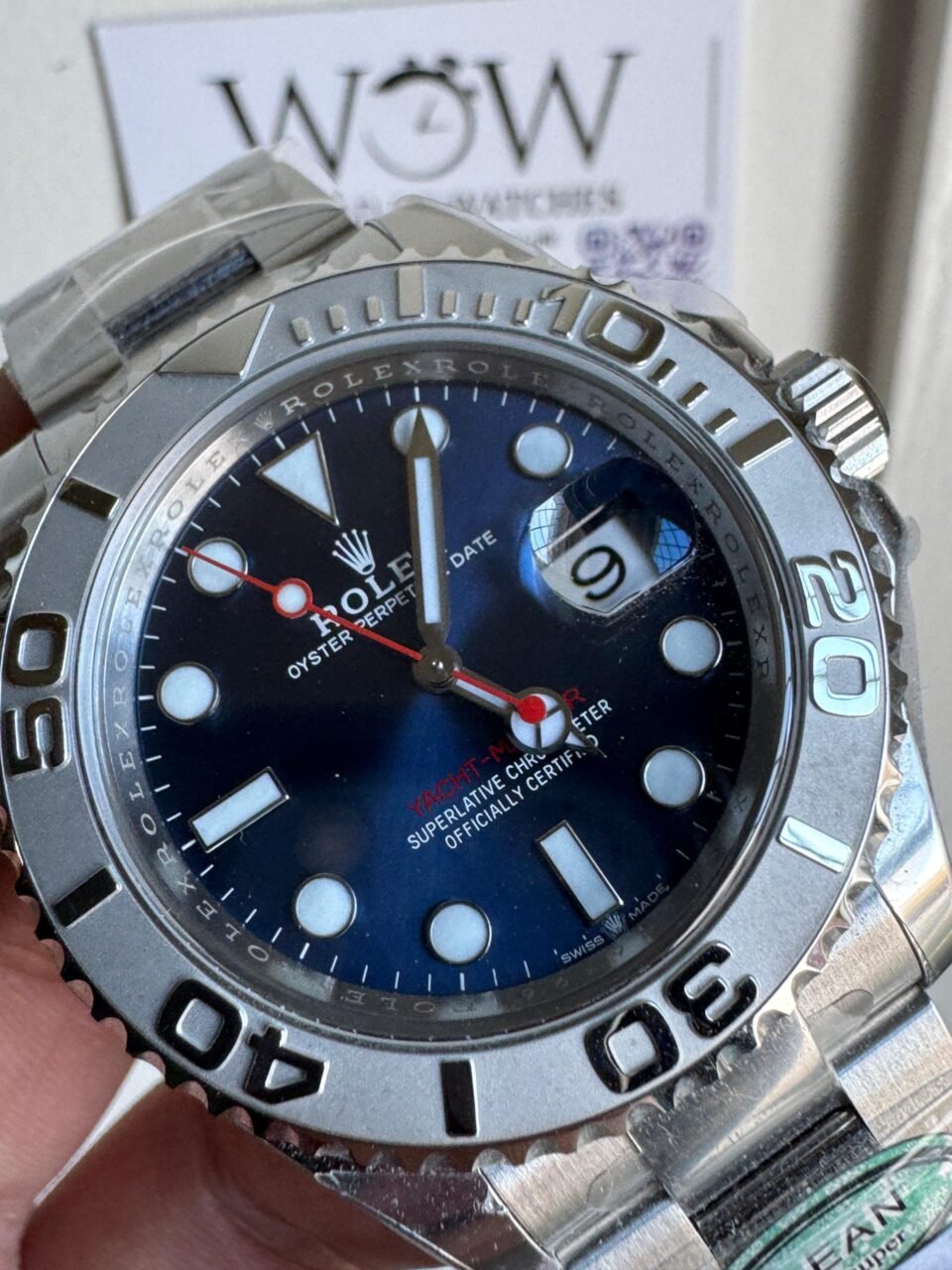 Yacht-Master 40mm 126622 904L SS Blue Dial on SS Bracelet Clean VR3235 - Image 2