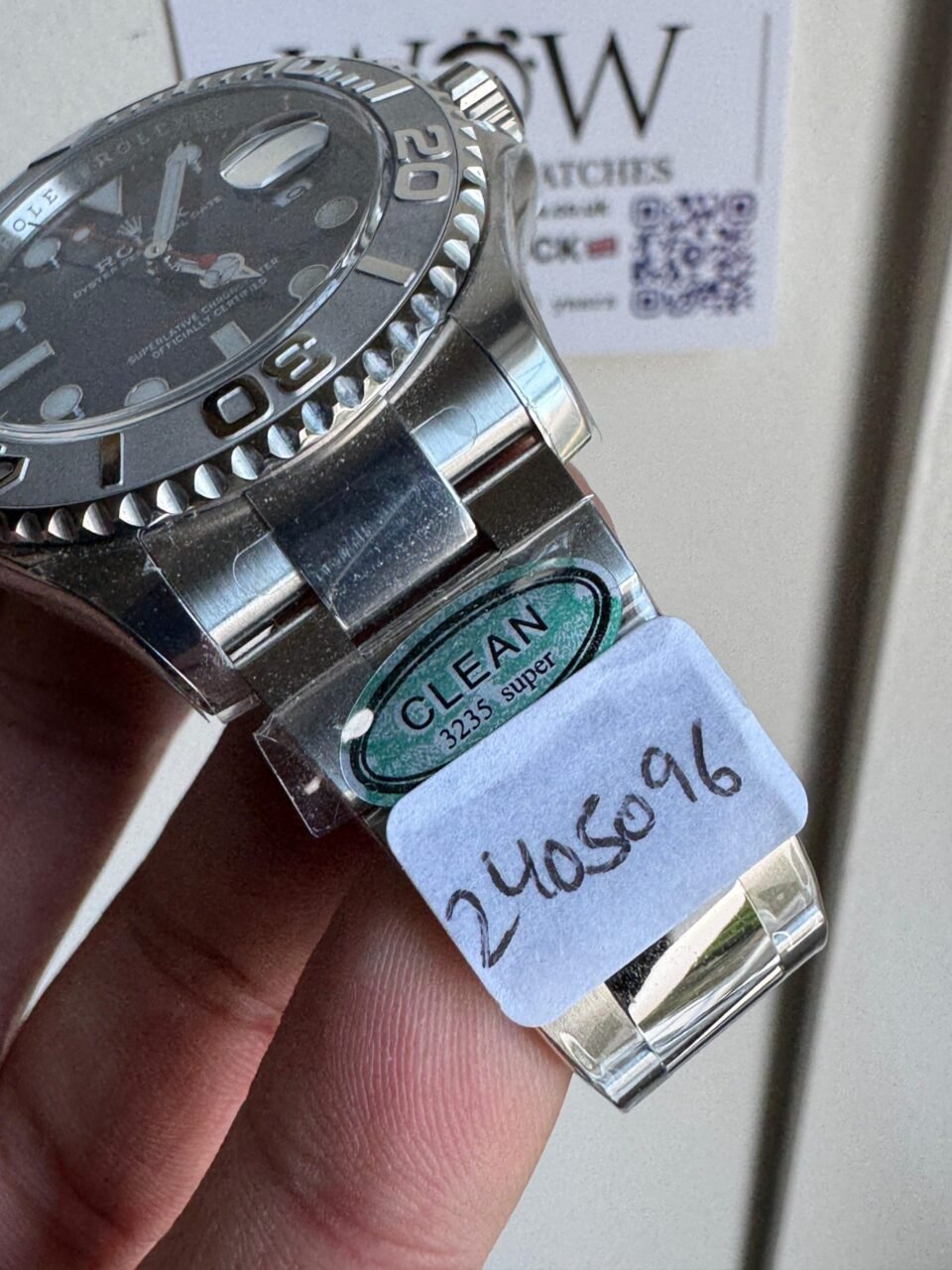 Yacht-Master 40mm 126622 904L SS Blue Dial on SS Bracelet Clean VR3235 - Image 3