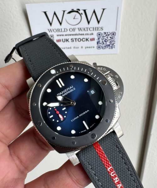 PAM1565 Submersible Luna Rossa 42mm VSF 1:1 Best Edition on Gray Nylon Strap P900