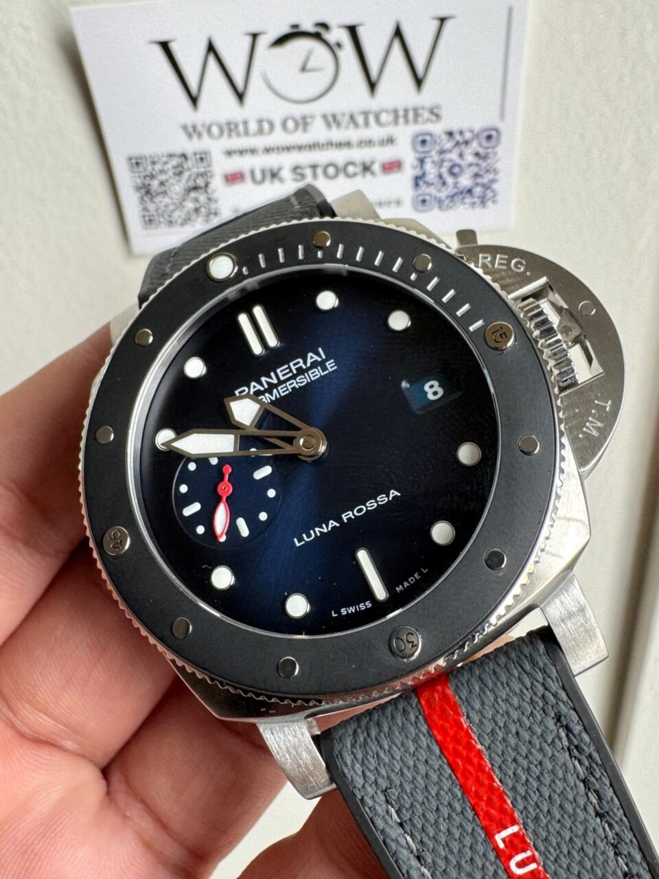 PAM1565 Submersible Luna Rossa 42mm VSF 1:1 Best Edition on Gray Nylon Strap P900 - Image 2