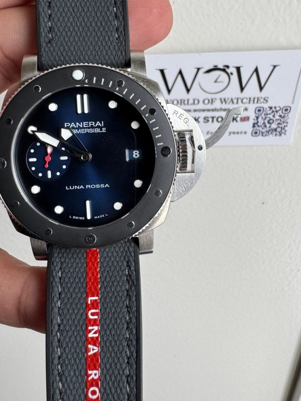 PAM1565 Submersible Luna Rossa 42mm VSF 1:1 Best Edition on Gray Nylon Strap P900 - Image 3