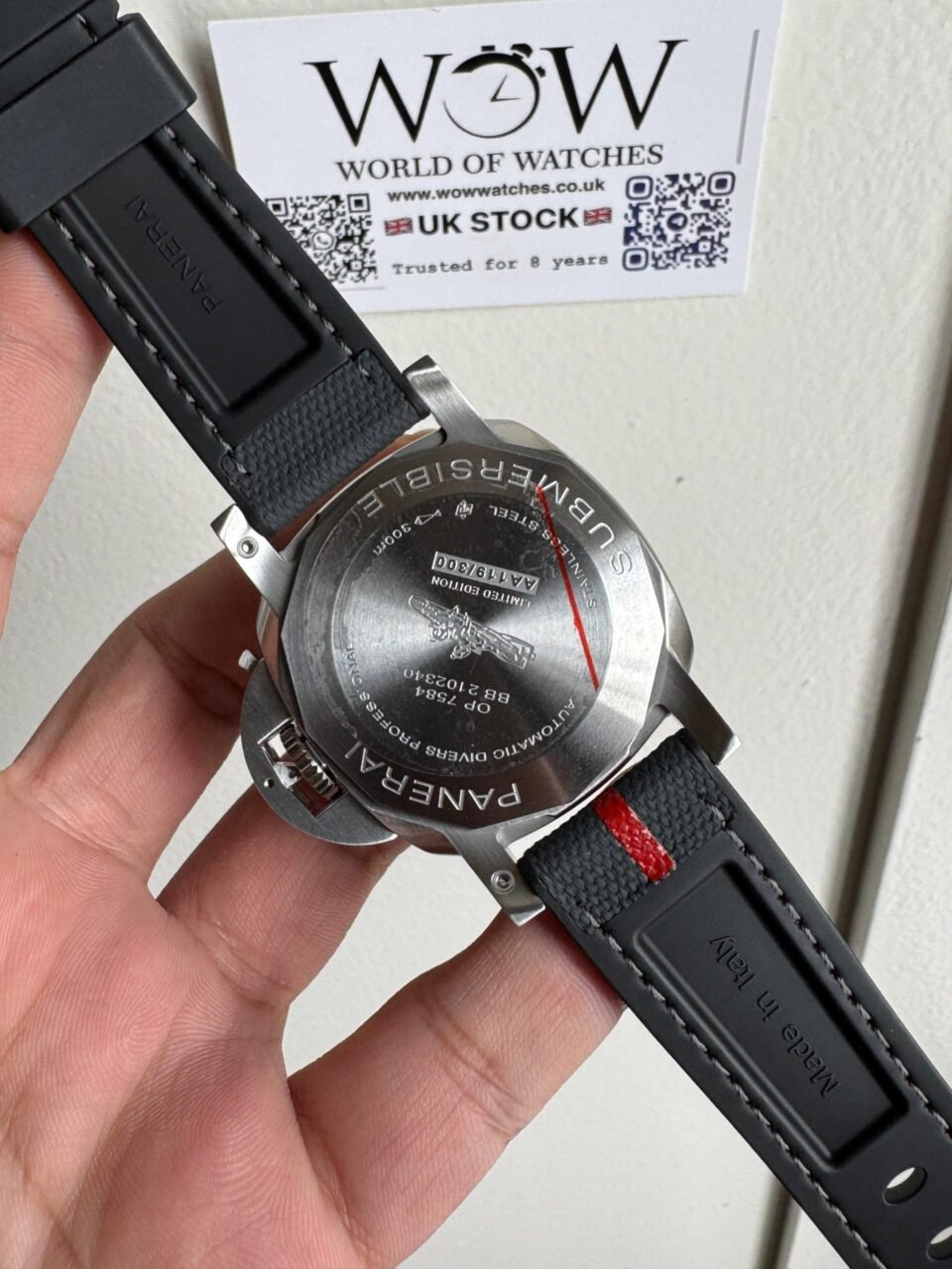 PAM1565 Submersible Luna Rossa 42mm VSF 1:1 Best Edition on Gray Nylon Strap P900 - Image 5