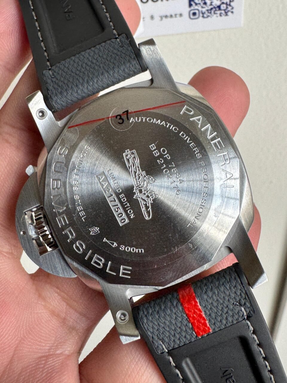 PAM1579 Submersible Luna Rossa 42mm VSF 1:1 Best Edition on Gray Nylon Strap P900 - Image 11