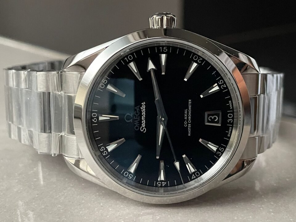 AQUA TERRA 150M MASTER CHRONOMETERS VSF 1:1 BEST EDITION BLACK DIAL SS HAND ON SS BRACELET A8900 SUPER CLONE - Image 4