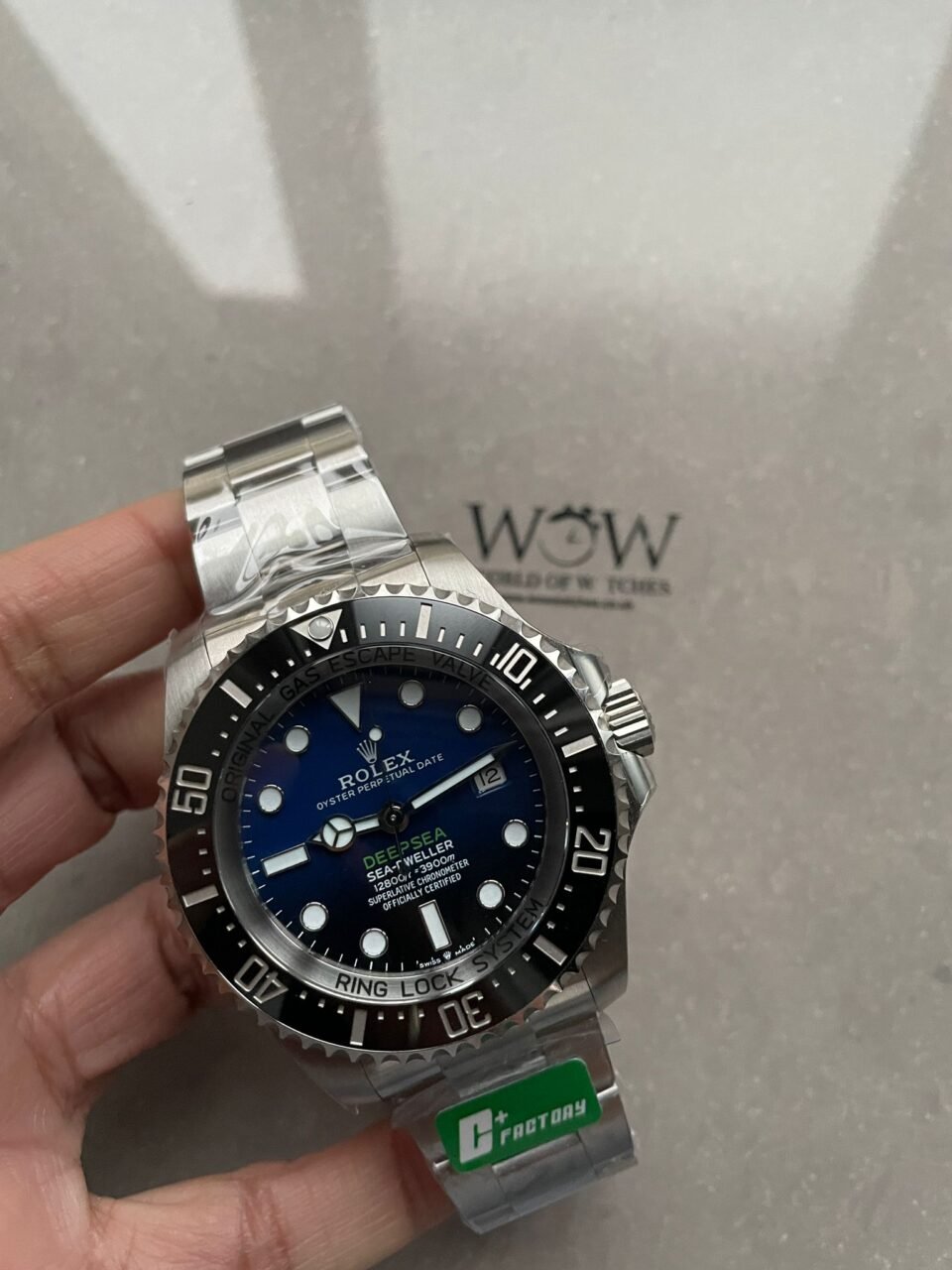 Sea-Dweller 126660 C+F Best Edition Blue Dial On SS Bracelet VR3235