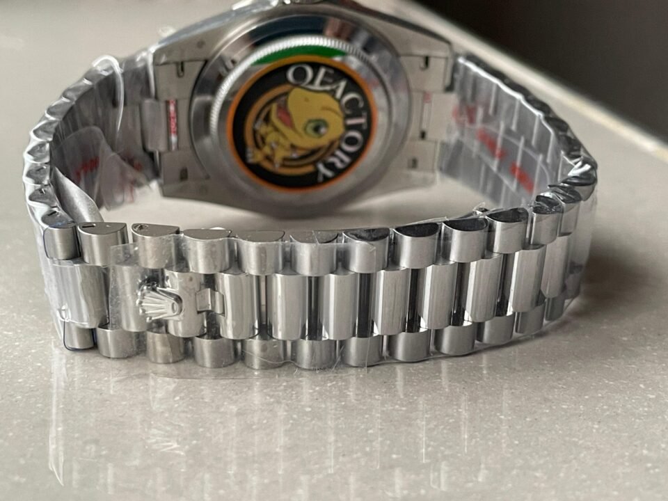 Day-Date 40mm 228349 SS Diam Bezel Meteorite Dial Diam on SS President Bracelet GSF A2836 Mod - Image 9