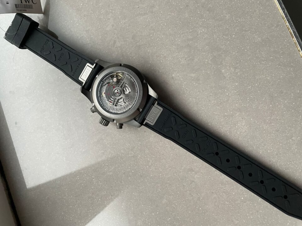Pilot Chrono AMG IW388305 Sandblasting SS V9F Best Edition Black Dial On Black Quick Change Rubber Strap A7750 to 69385 - Image 9