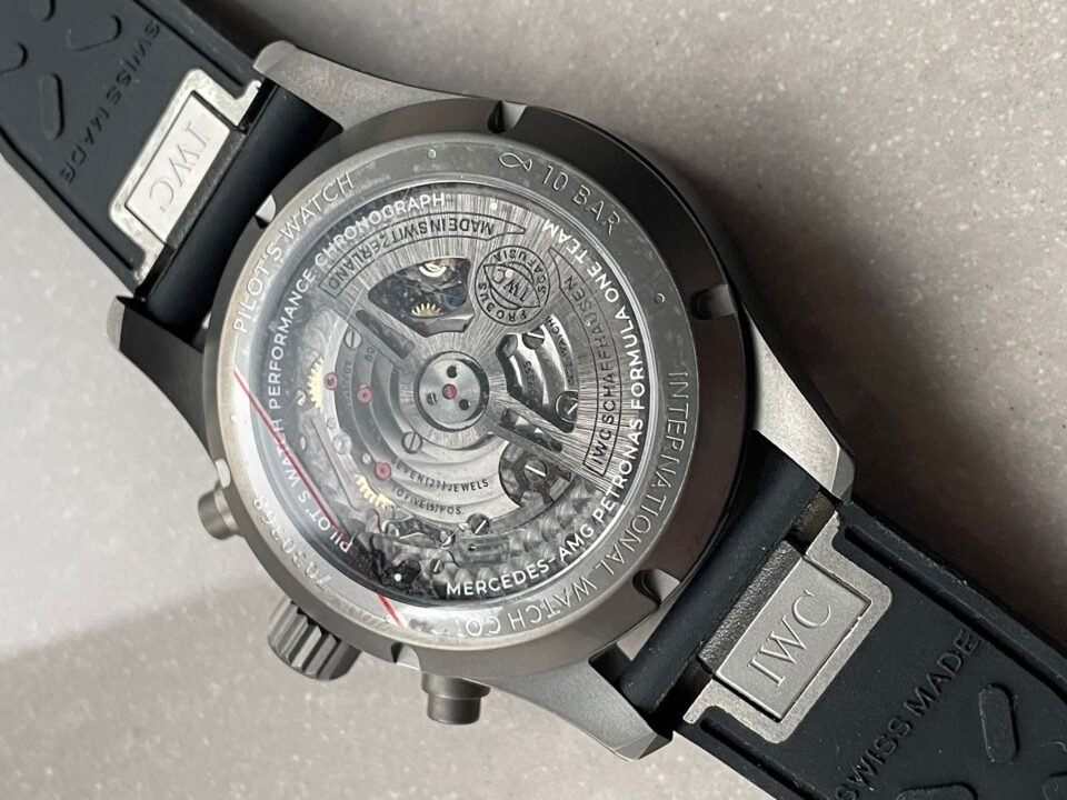 Pilot Chrono AMG IW388305 Sandblasting SS V9F Best Edition Black Dial On Black Quick Change Rubber Strap A7750 to 69385 - Image 8