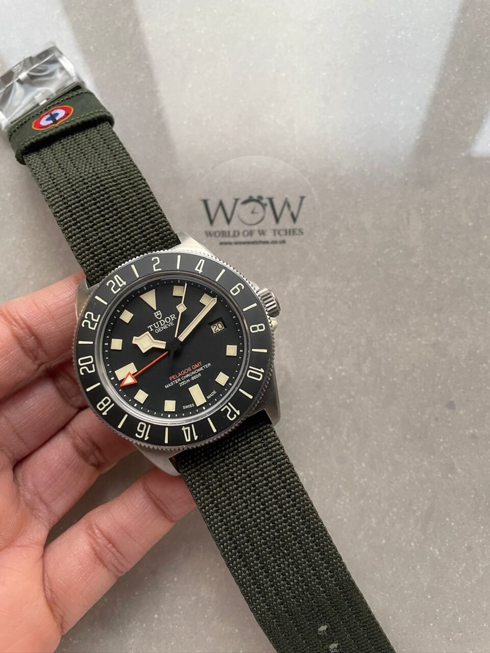 Pelagos M2542G247NU-0002 Ti M+F 1:1 V4 Best Edition Black dial Black Ceramic Bezel on Nylon Strap Miyota A2836