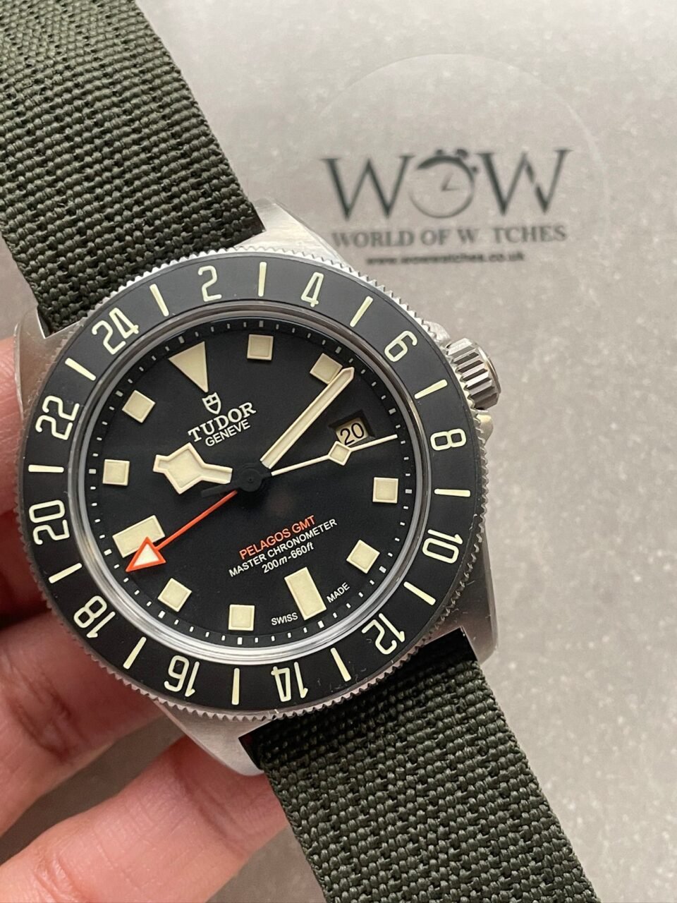 Pelagos M2542G247NU-0002 Ti M+F 1:1 V4 Best Edition Black dial Black Ceramic Bezel on Nylon Strap Miyota A2836 - Image 4