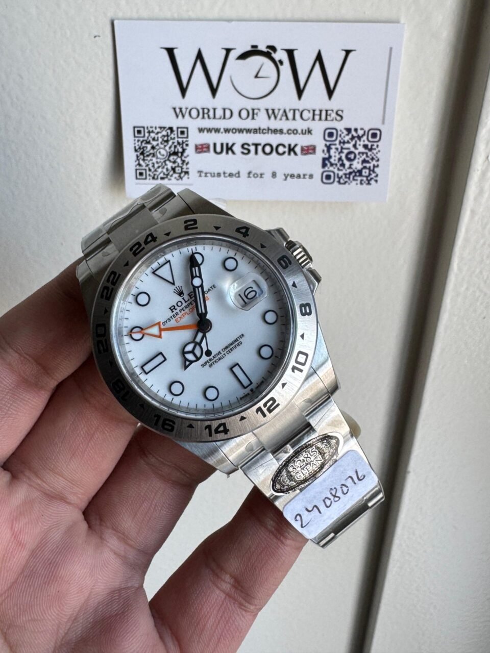 Explorer II 42mm 226570 904L SS Clean 1:1 Best Edition White Dial on Bracelet DD3285 CHS