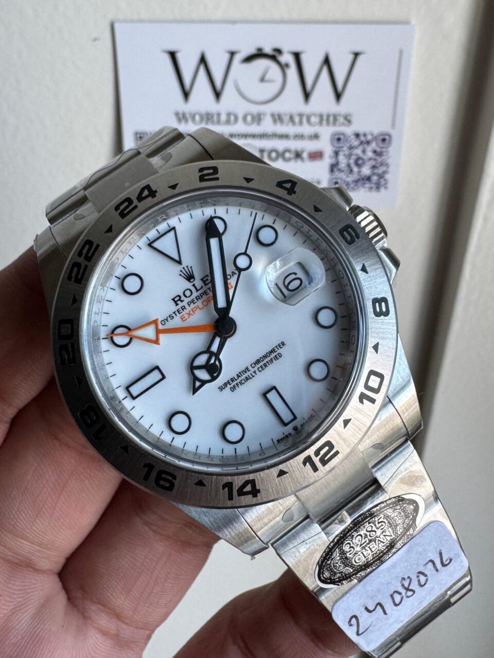 Explorer II 42mm 226570 904L SS Clean 1:1 Best Edition White Dial on Bracelet DD3285 CHS - Image 2