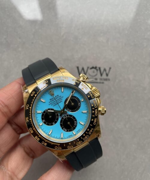 Daytona 126518 Gain Weight V10 QF 1:1 Best Edition Tiffany Turquoise Blue Dial Stick Markers on Oysterflex Strap SH4131