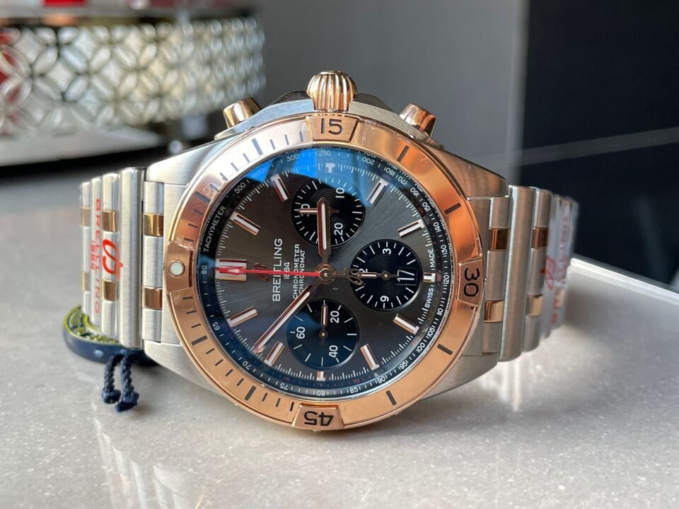 Chronomat Two Tone Bracelet Watch GF Factory 7750 movement - Image 2