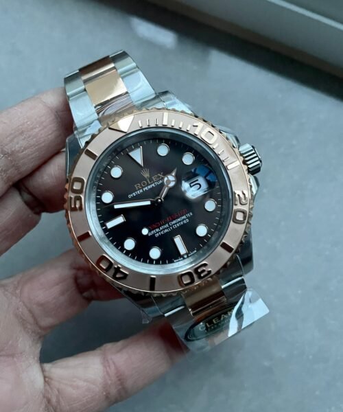 Yacht-Master 116621 SS/RG CF 904L steel Black Dial on SS/RG Bracelet VS3235
