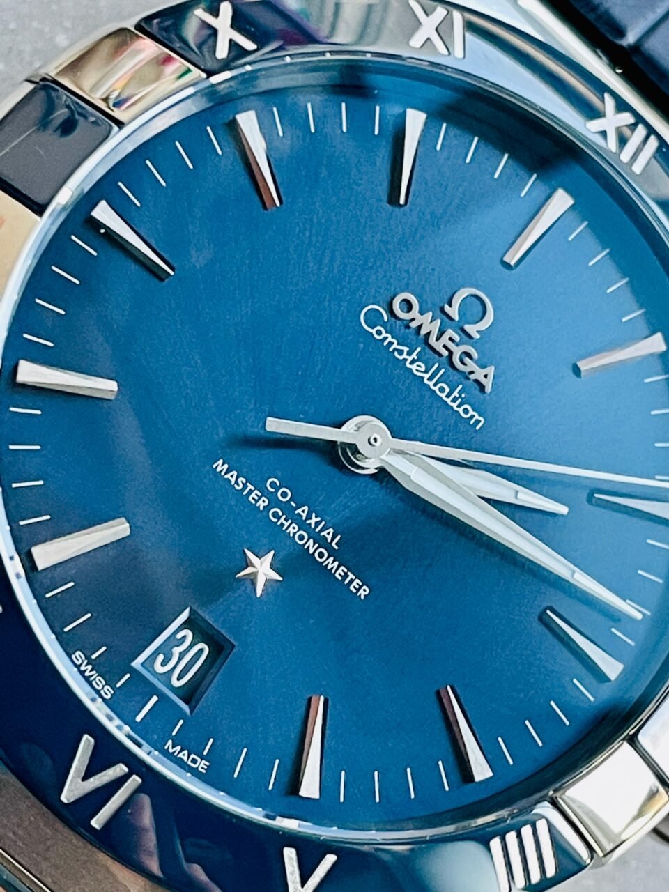 Constellation Blue Ceramic SS 8F 1:1 Best Edition Blue Dial on Blue Gummy Strap A8900 - Image 6
