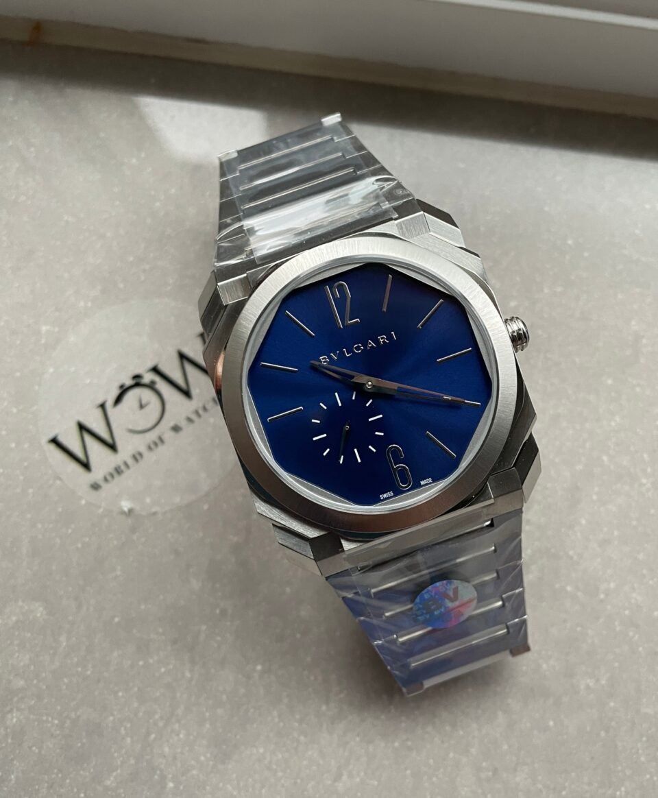 Octo Finissimo 40 mm BVF Blue dial on 316L stainless steel strap 2824 - Image 2