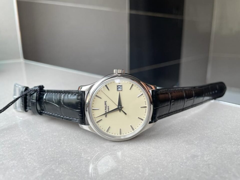 Calatrava ZF 5298p Date off White Dial SS bezel ZF factory - Image 2