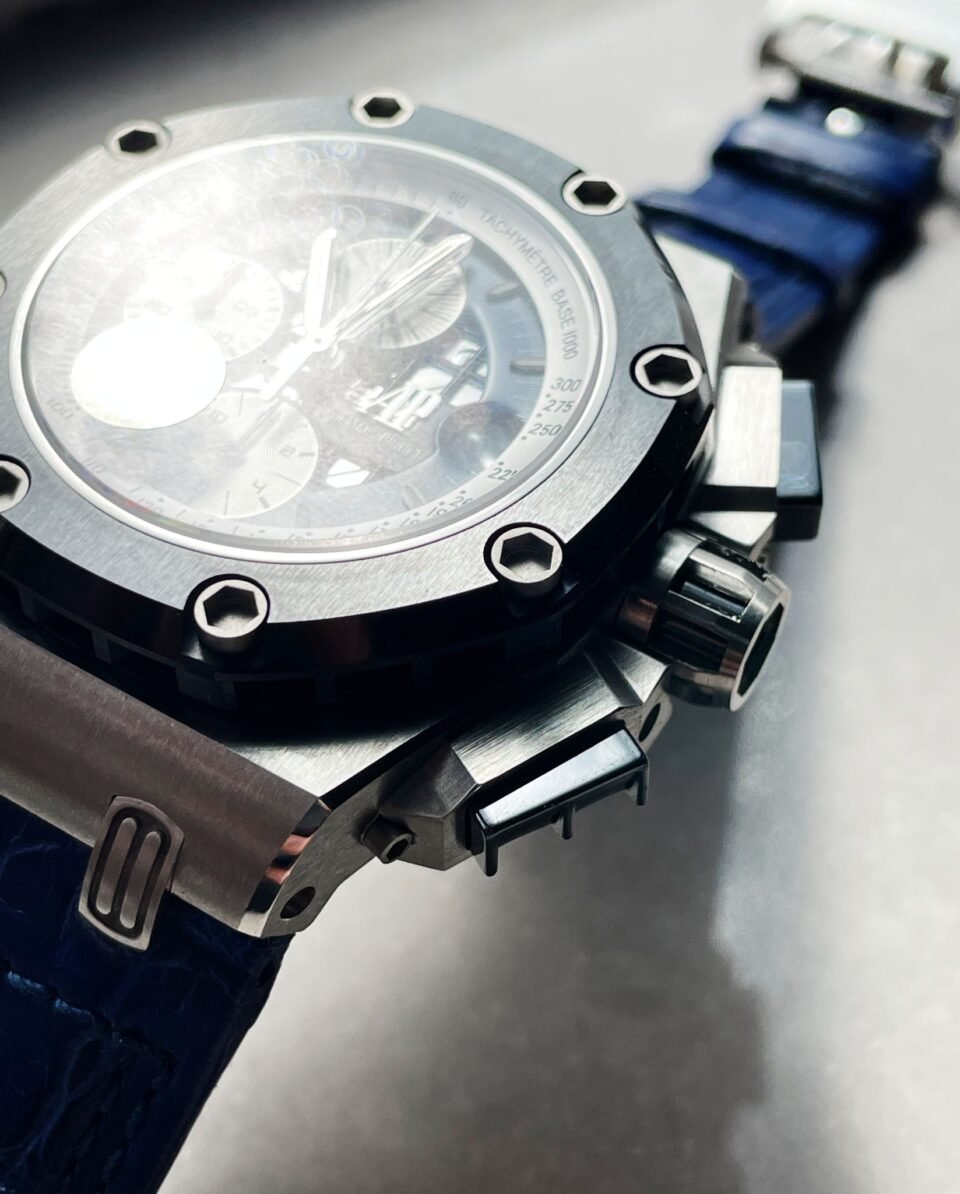 Royal Oak Offshore Rubens Barrichello Ii 26078PO Blue Dial Blue leather Strap - Image 13
