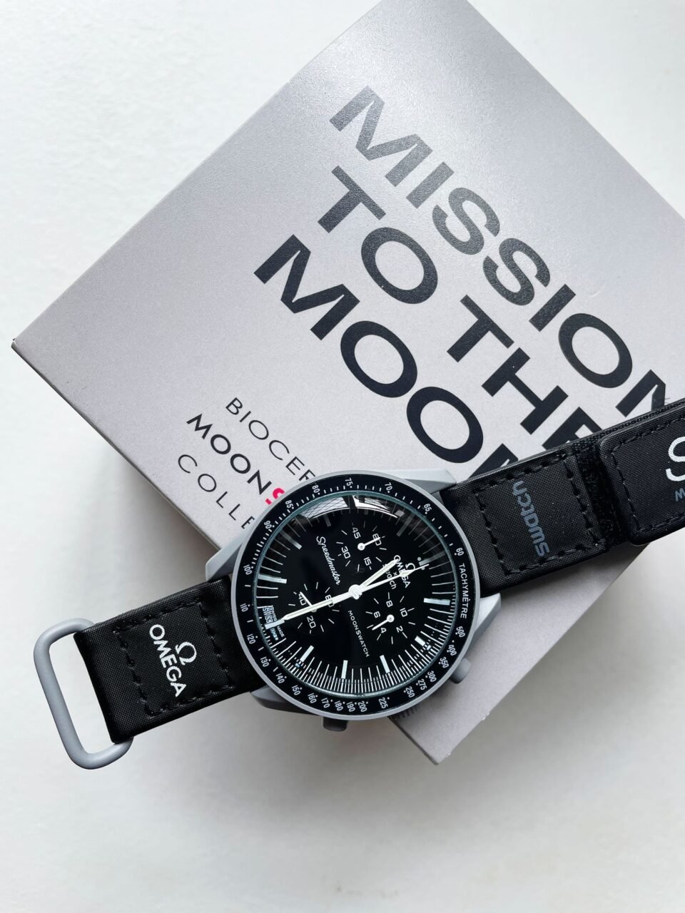 MoonSwatch "mission to moon" Swiss quartz movement AAA Bioceramic bezel - Image 4