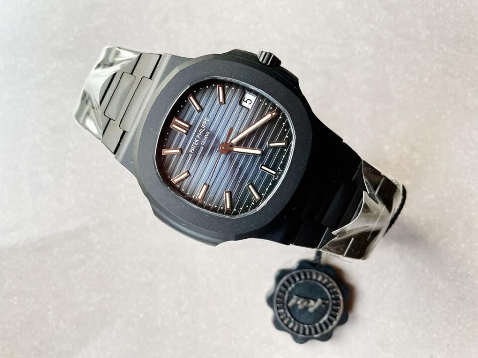 Nautilus 5711 ppf 1:1 Best Edition Black Dial on Black Bracelet A324 V2 - Image 2